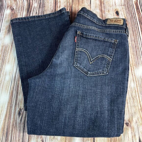 Levi's 515 Boot Cut Womens Size 10 Blue Mid Rise Jeans Denim Pants 30x30.5 - Picture 1 of 11